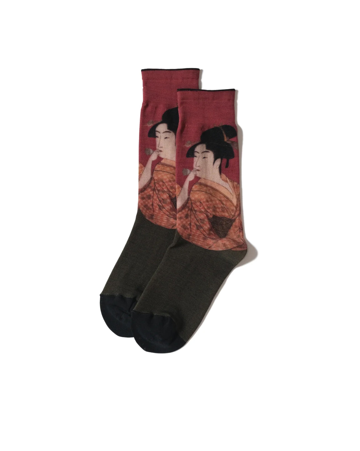 喜多川歌麿《ビードロを吹く女》