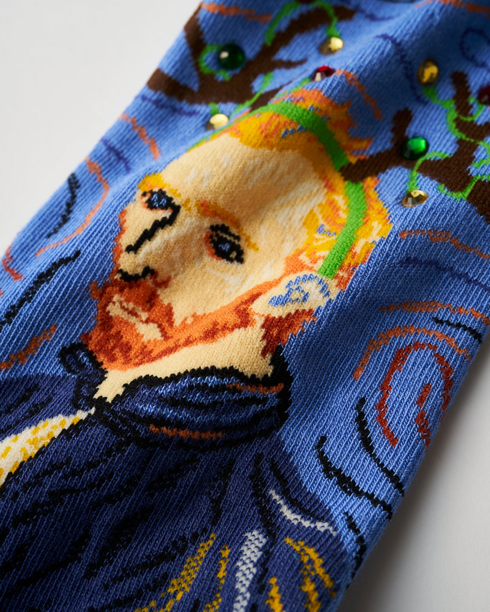 【クリスマスモデル】Reindeer Van Gogh Crew w/ Rhinestones