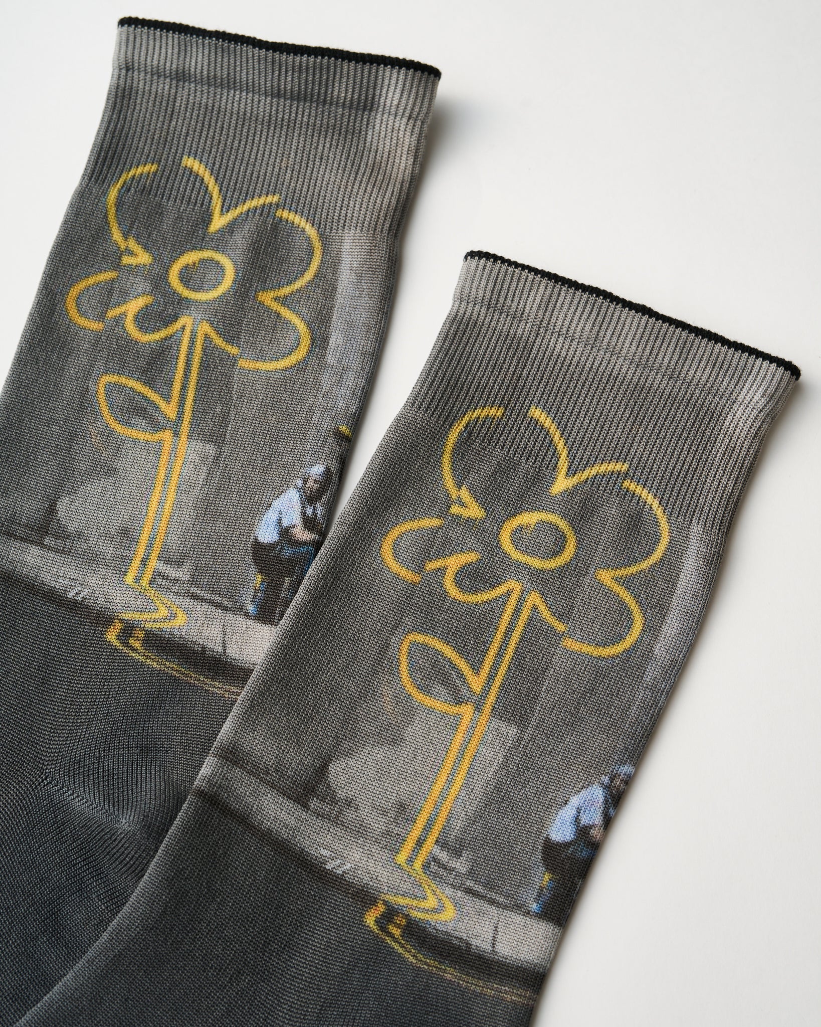 Yellow Lines Flower