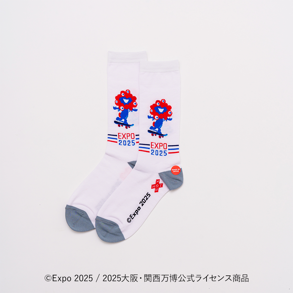 EXPO2025 ミャクミャク ソックス ミャクミャクスケボー