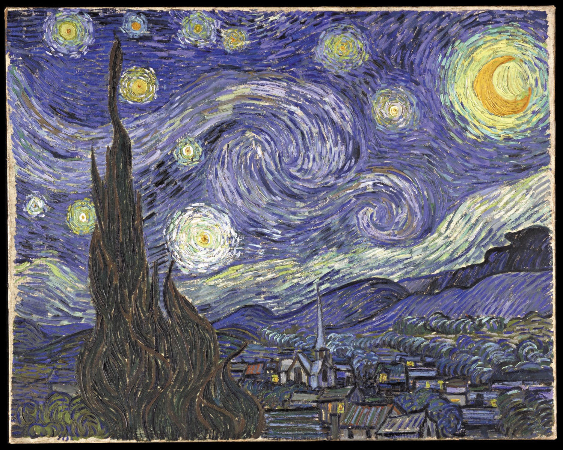 宝石画　THE STARRY NIGHT(星月夜)模写　ゴッホ 宝石画 THE STARRY NIGHT(星月夜)模写 ゴッホ ゴッホ 星月夜 Van